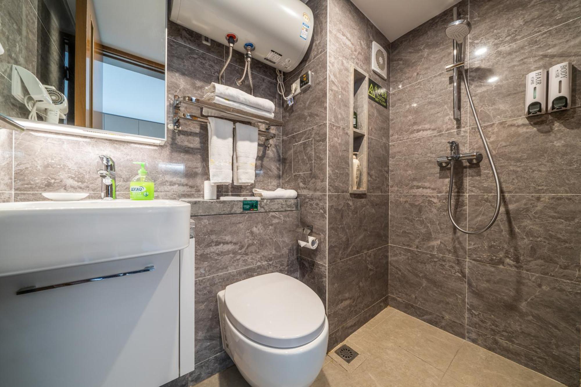 Gepai Executive Apartment - Shenzhen Futian Convention And Exhibition Center エクステリア 写真